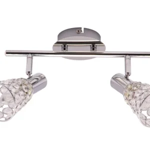 Super okazja Kinkiet Krislamp Rosa belka 2 PŁ. chrom R119/2L MAX