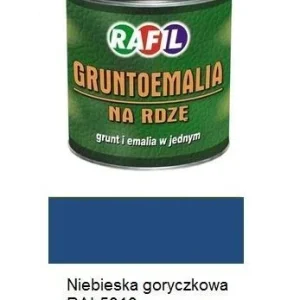 Farba Rafil Gruntoemalia Niebieski Goryczkowy RAL 5010 półmat 0,8 l Super okazja