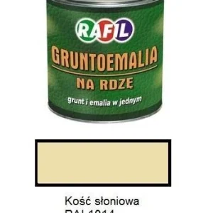 Farba Rafl Gruntoemalia Kość Słoniowa RAL 1014 półmat 0,8 l Dostępne od ręki