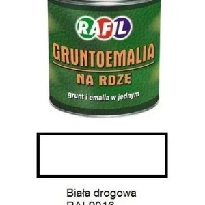 Farba Rafil Gruntoemalia Biały RAL 9016 półmat 0,8 l Najlepsza cena