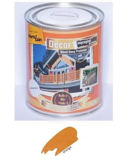 Impregnat do drewna HartzLain Decor orange 0,75 l Oferta limitowana