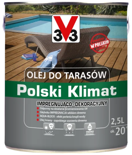Olej do tarasów V33 Polski Klimat dąb 1 l Niska cena