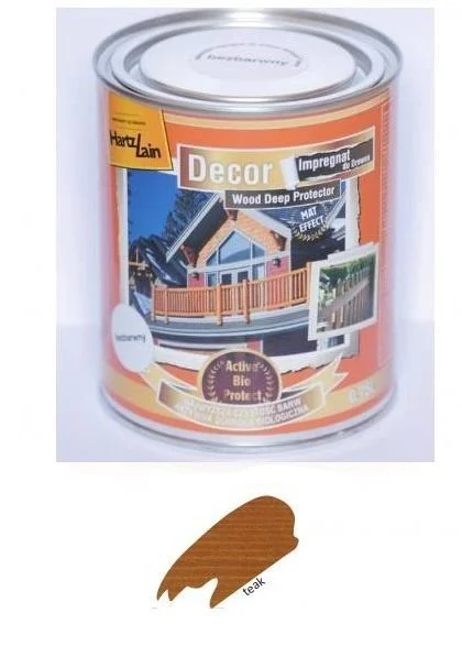 Dodaj do koszyka Impregnat do drewna HartzLain Decor tek 0,75 l