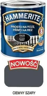 Rabat Hammerite Farba do metalu Ciemnoszary połysk 2,5 l