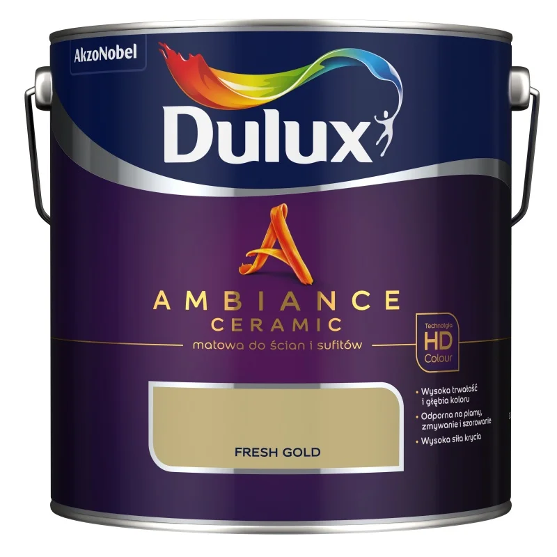 Dulux Ambiance Ceramic Fresh Gold 2,5L Łatwy zwrot