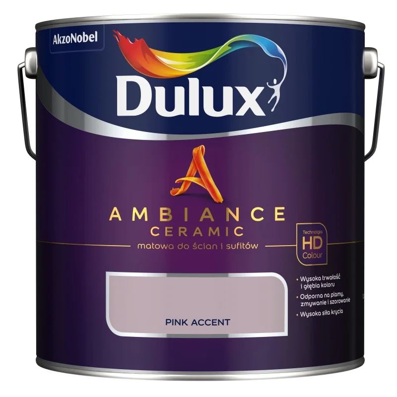 Ograniczona ilość Dulux Ambiance Ceramic Pink Accent 2,5L