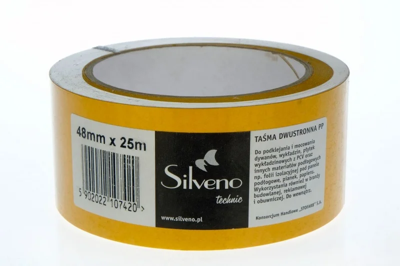 Rabat Taśma dwustronna 48mm x 25m Silveno