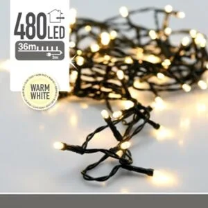 Bestseller Lampki choinkowe 480 LED ciepłe białe