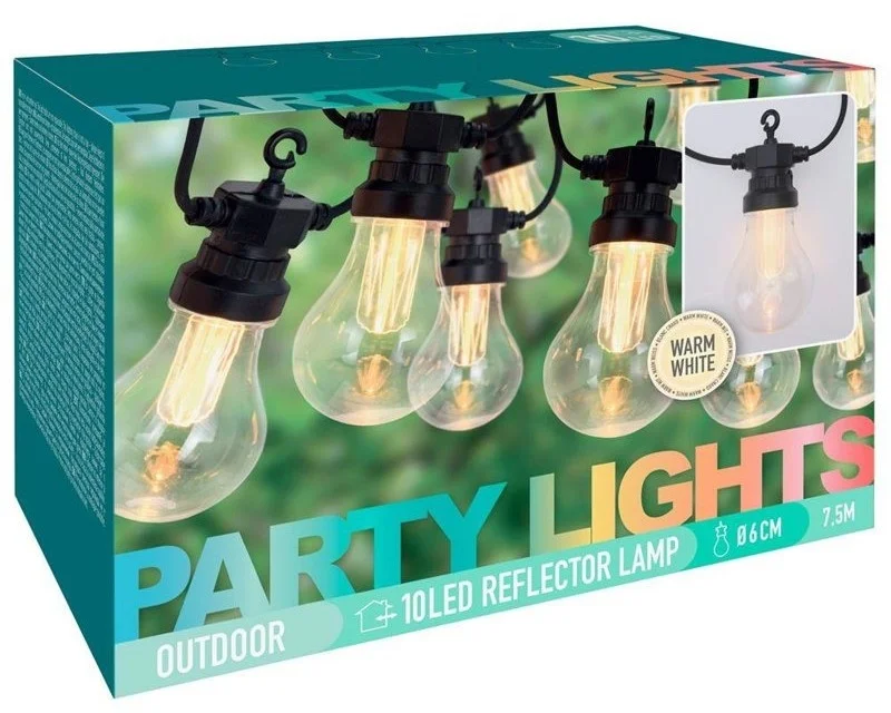 Girlanda Lampki ogrodowe 10 LED 7,5 m Sprawdź teraz