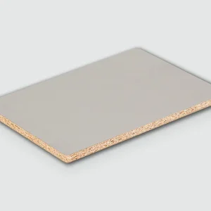 Niska cena Płyta wiórowa laminowana FR Uodporniona ogniowo, 0112 PE, Jasno Szary, Gr.18 mm, 2800x2070 mm, P2 EN 16516, KRONOSPAN