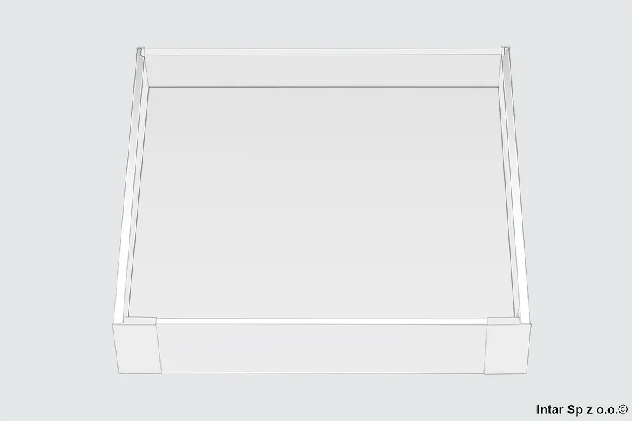 Tylko dziś Komplet - Szuflada wewnętrzna TANDEMBOX ANTARO, L-600 mm, Wys. M, 30kg, Bez frontu Z31L1036A, Szary, BLUM