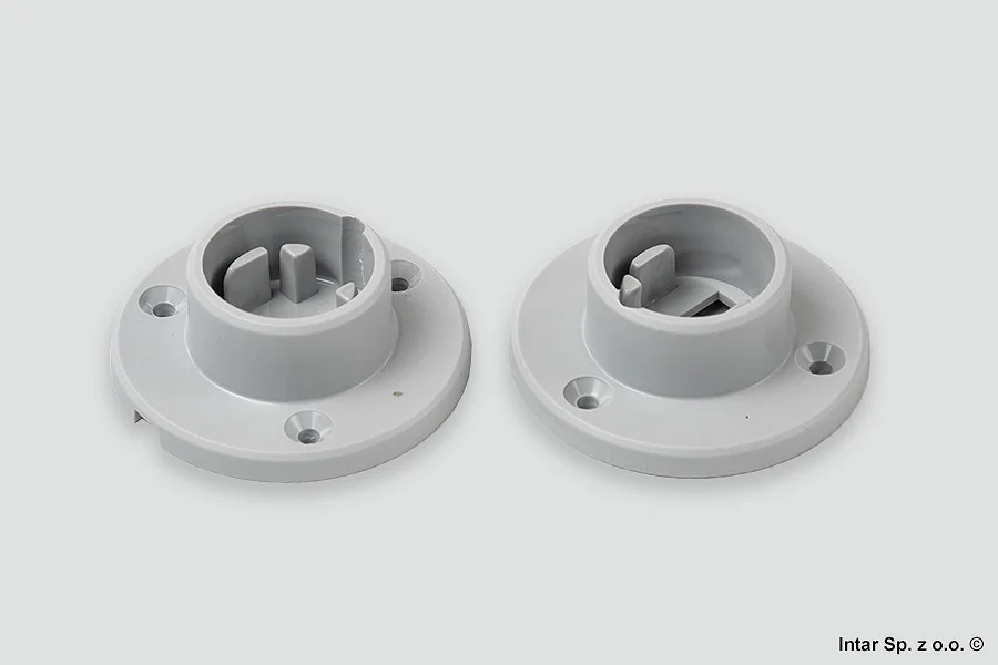 Uchwyt-rozeta do profilu LED RELING, UCH-REL-PL-W-SZ-02K, (2sz/kpl), Szary, DESIGN LIGHT Szybka wysyłka