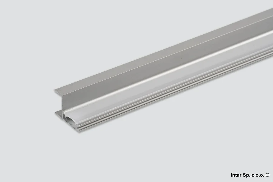Wyprzedaż Profil SKYLINE, PROFIL-SKYLINE-N-OP-2M-W, L-2000 mm, Nakładany, Klosz mleczny, Wciskany, Aluminium, DESIGN LIGHT