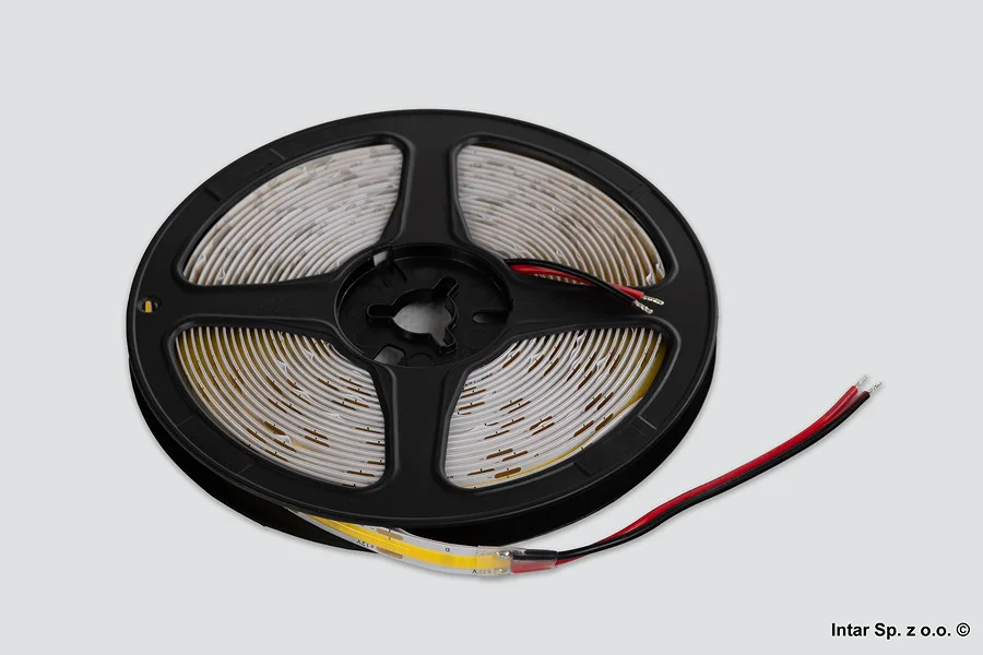 Taśma LED COB, R-COB-480-8-40K-02, IP20, 12V, 12,8W/m, 8 mm, Bez żelu, Rolka 5 m, Biały neutralny, DESIGN LIGHT Zamów dziś