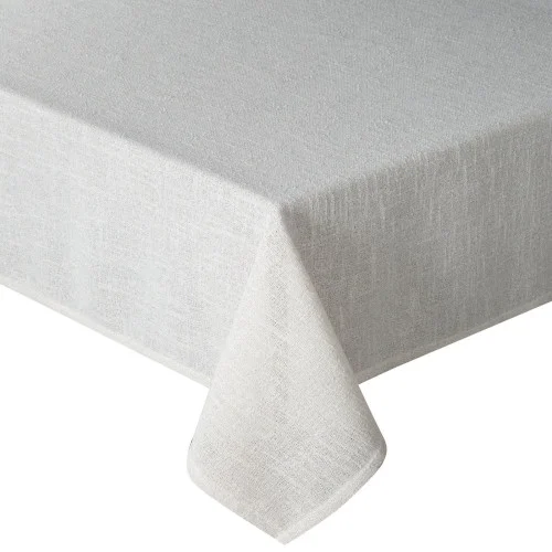 Obrus INES 12 140x240 cm kremowy tkanina złota nitka elegancja Ekspresowa dostawa