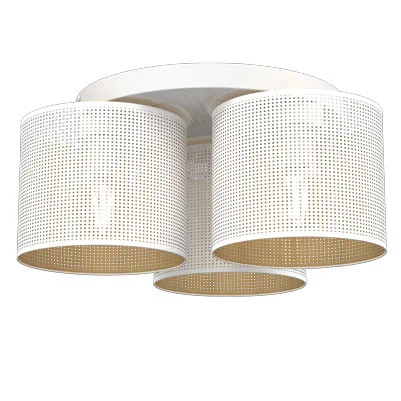 Lampa wisząca Loft shade biały mat-złota 3xE27x15W IP20 Luminex Super okazja