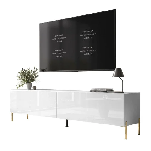 Szafka RTV COLGANTE 200 na nóżkach boho złotych Obniżka ceny