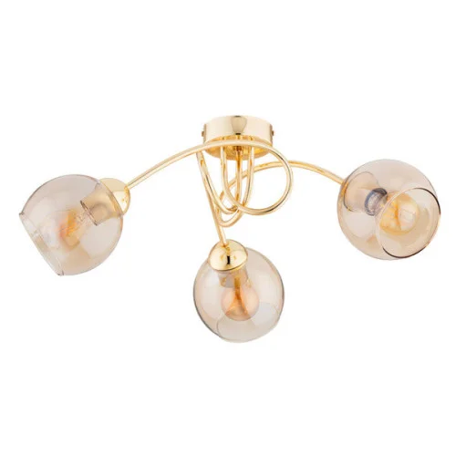 Lampa sufitowa SEYLA złota 3xE27x15W wym:27x52x52cm IP20 Alfa Ostatnie sztuki