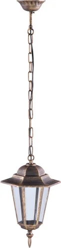 Lampa sufitowa zewnętrzna STANDARD czarny-złoto 1xE27x60W IP44 Kaja Premium