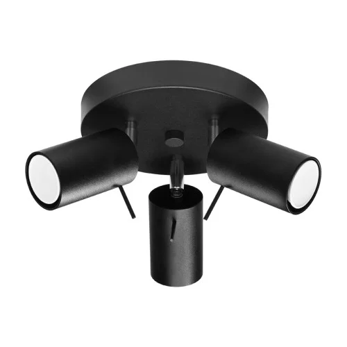 Lampa sufitowa TORQUE czarna-chromowana 3xGU10x40W IP20 Pure Lume Wysoka jakość