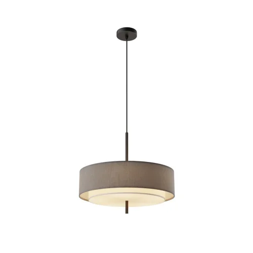 Lampa wisząca BERGAMO okrągły abażur szaro-czarna 5xE27x60W IP20 Maytoni Hit sprzedaży