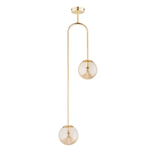Lampa wisząca VECTOR złota 2xE14x10W wym:108x15x33cm IP20 Alfa Taniej