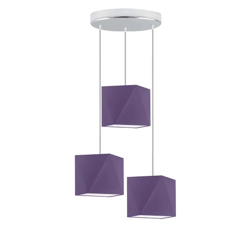 Bestseller Lampa wisząca MAJORKA z regulacją wysokości Srebrny/ Fioletowy