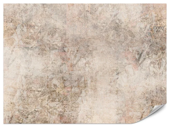 Super okazja Fototapeta Mozaika z pudrowymi ornamentami na betonie 450x315cm