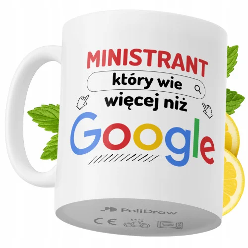 Ograniczona ilość Kubek Dla Ministranta na Prezent z Nadrukiem ze Zdjęciem 330 ml PoliDraw