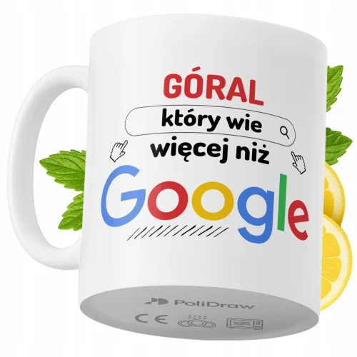 Kubek Dla Górala na Prezent z Nadrukiem ze Zdjęciem 330 ml PoliDraw Obniżka ceny