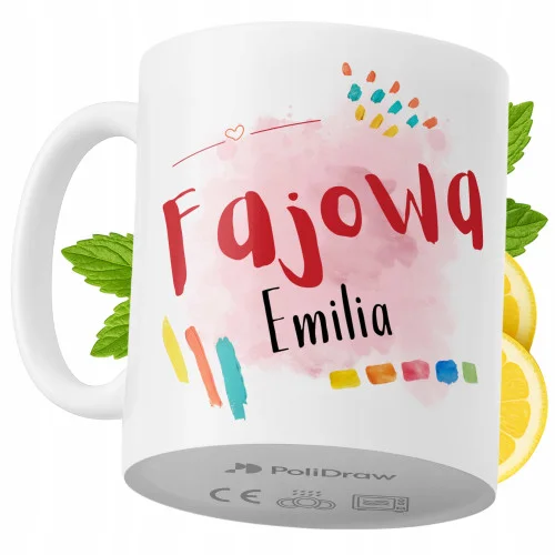 Kubek Dla Emilii na Prezent z Nadrukiem ze Zdjęciem 330 ml PoliDraw Oferta
