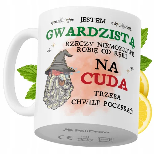 Darmowy zwrot Kubek Dla Gwardzisty na Prezent z Nadrukiem ze Zdjęciem 330 ml PoliDraw