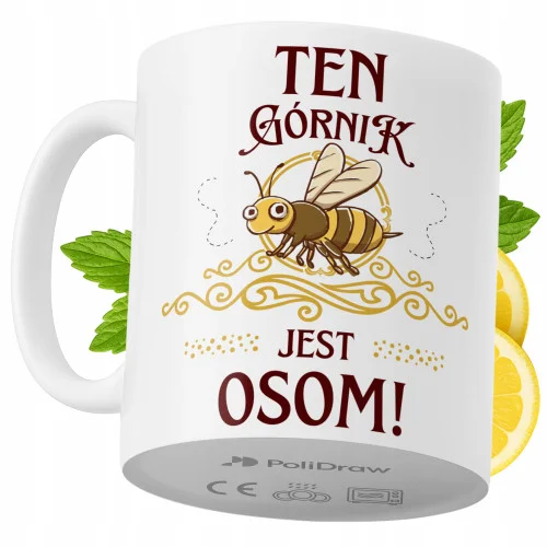 Kubek Dla Górnika na Prezent z Nadrukiem ze Zdjęciem 330 ml PoliDraw Bestseller