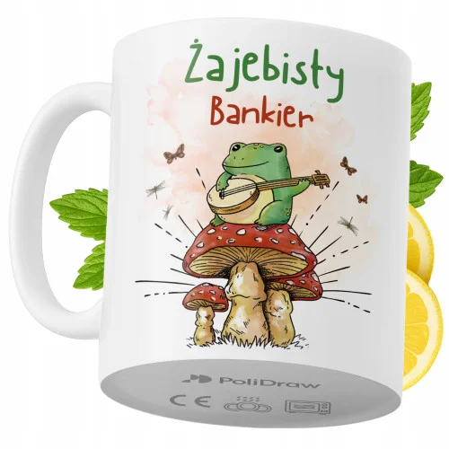 Ostatnia szansa Kubek Dla Bankiera na Prezent z Nadrukiem ze Zdjęciem 330 ml PoliDraw