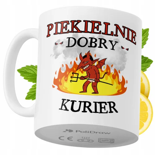 Oferta Kubek Dla Kuriera na Prezent z Nadrukiem ze Zdjęciem 330 ml PoliDraw