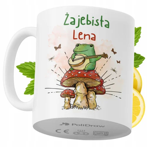 Kubek Dla Leny na Prezent z Nadrukiem ze Zdjęciem 330 ml PoliDraw Ostatnia szansa