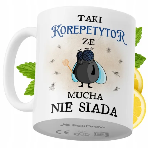 Hit sprzedaży Kubek Dla Korepetytora na Prezent z Nadrukiem ze Zdjęciem 330 ml PoliDraw