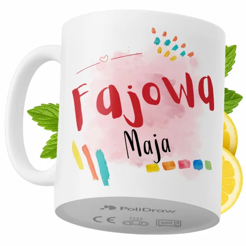 Promocja Kubek Dla Mai na Prezent z Nadrukiem ze Zdjęciem 330 ml PoliDraw