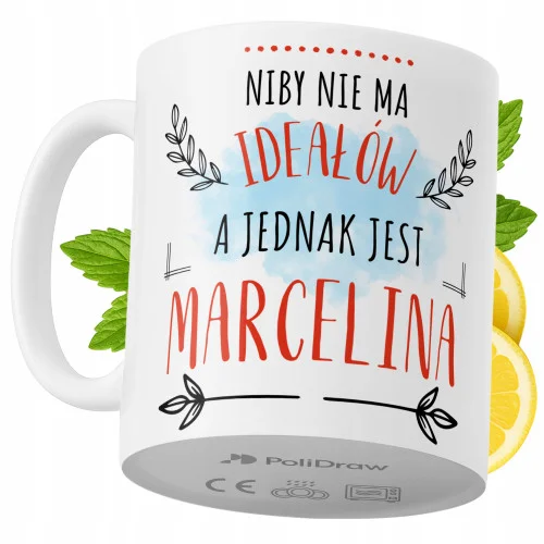 Kubek Dla Marceliny na Prezent z Nadrukiem ze Zdjęciem 330 ml PoliDraw Promocja