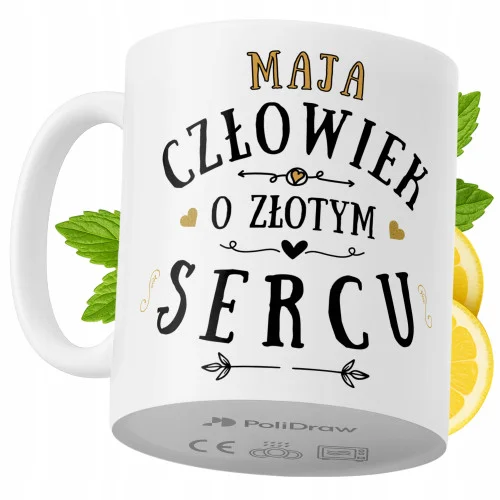 Kubek Dla Mai na Prezent z Nadrukiem ze Zdjęciem 330 ml PoliDraw Popularny