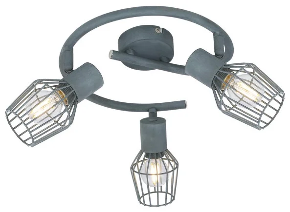 Lampa sufitowa szara VIKING 3xE14x40W wym: 18x43x43 cm Candellux Zniżka
