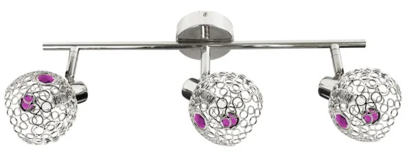 Lampa sufitowa chromowana ARON 3xG9x40W wym: 17x55x10 cm Candellux Najlepsza cena