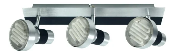 Lampa sufitowa srebrno-czarna SORTHA3xGX53x9W wym: 16x43x8 cm Candellux Cena promocyjna