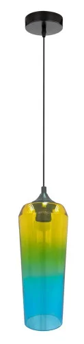 Ograniczona ilość Lampa wisząca czarno-niebieska EOL 1xE27x60W wym: 120x11x11 cm Candellux