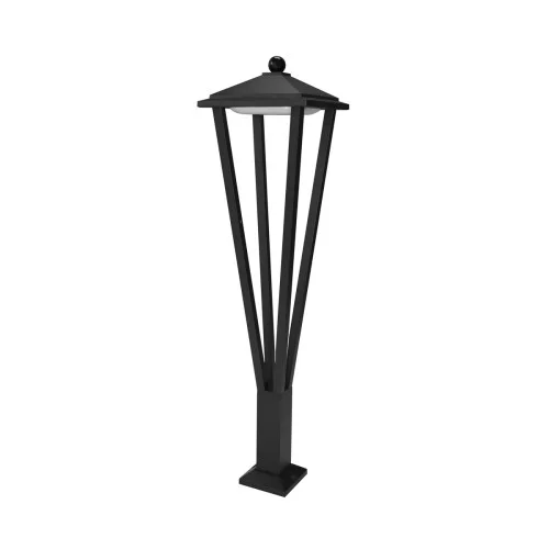 Oferta limitowana Lampa ogrodowa BONS wys:80 cm czarny piaskowany LED 1x12W 590lm IP54 Italux