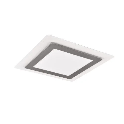 Niska cena Plafon MORGAN z pilotem kwadratowy srebrny LED 1x46W 45cm 6000lm IP20 Trio