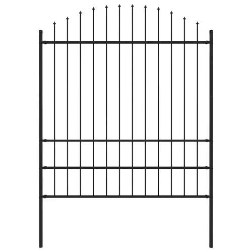 Super okazja Panel Ogrodzeniowy Ogrodzenie Płot Stal 181x200 cm Czarny