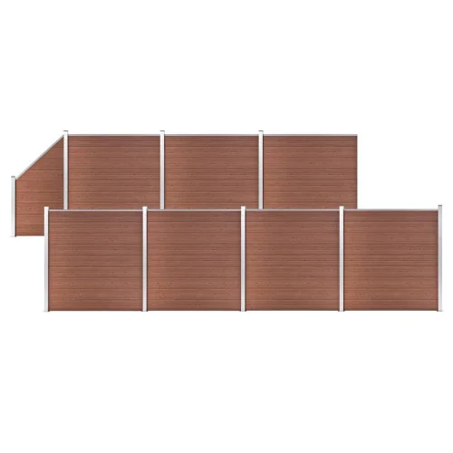 Zamów dziś Panel Ogrodzeniowy Ogrodzenie Płot WPC 1311x186 cm Brązowy
