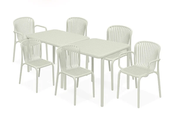 KONSIMO FICCARI Meble zewnętrzne, nowoczesny design, beż, 6-osobowe Darmowy zwrot