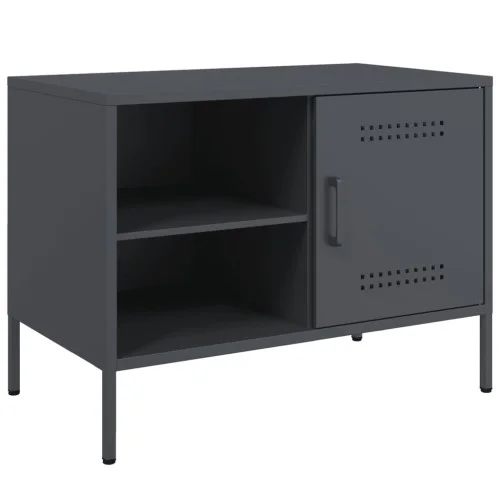 Kup teraz Szafka Pod Telewizor Antracytowa Półka Szafka RTV Stalowa 68x39x50.5 cm